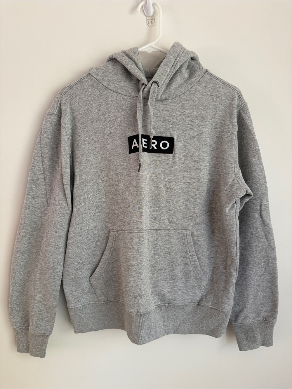 Aeropostale Gray Logo Pullover Hoodie